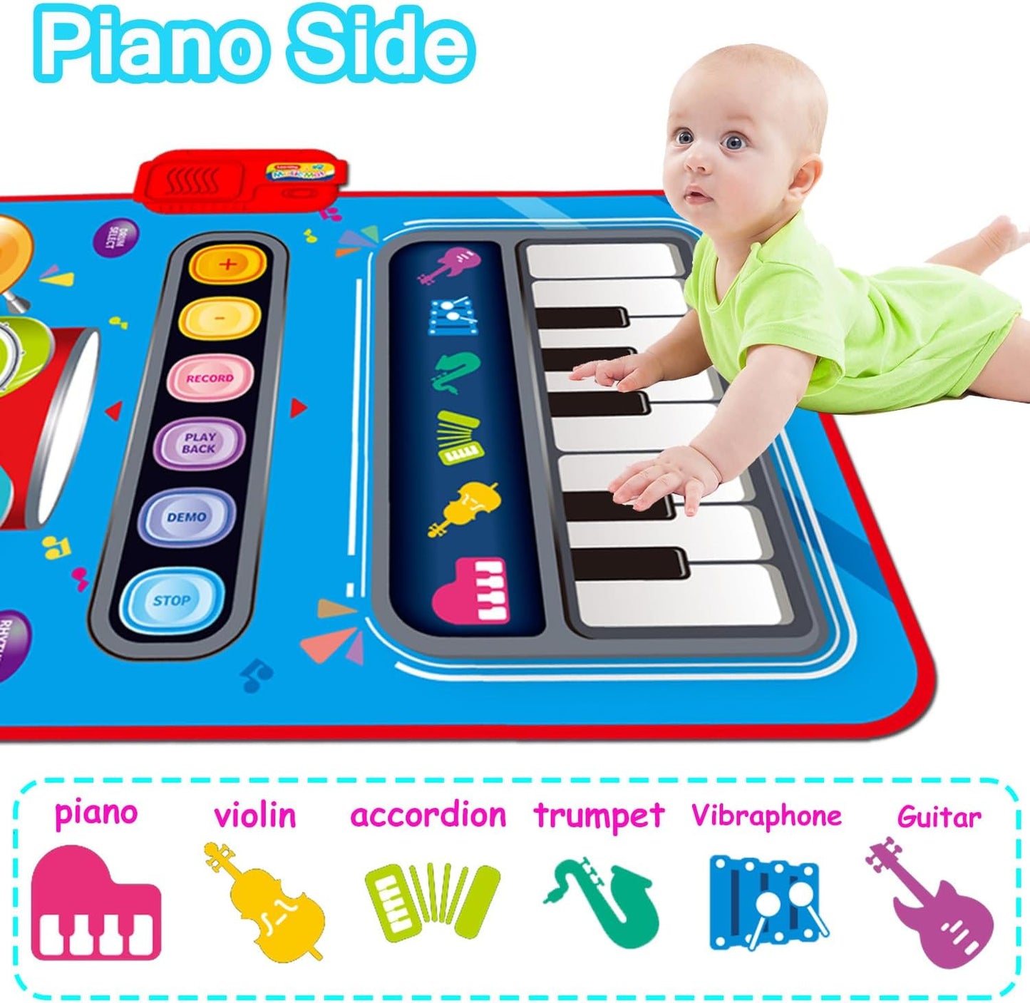 Alfombra Musical Piano y Tambor Para Niños