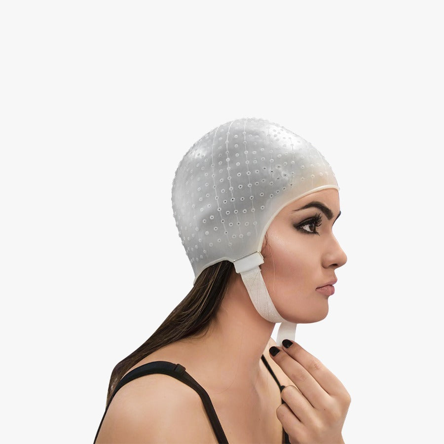 Gorro de Silicona Para Mechas Profesional Con Aguja de Gancho