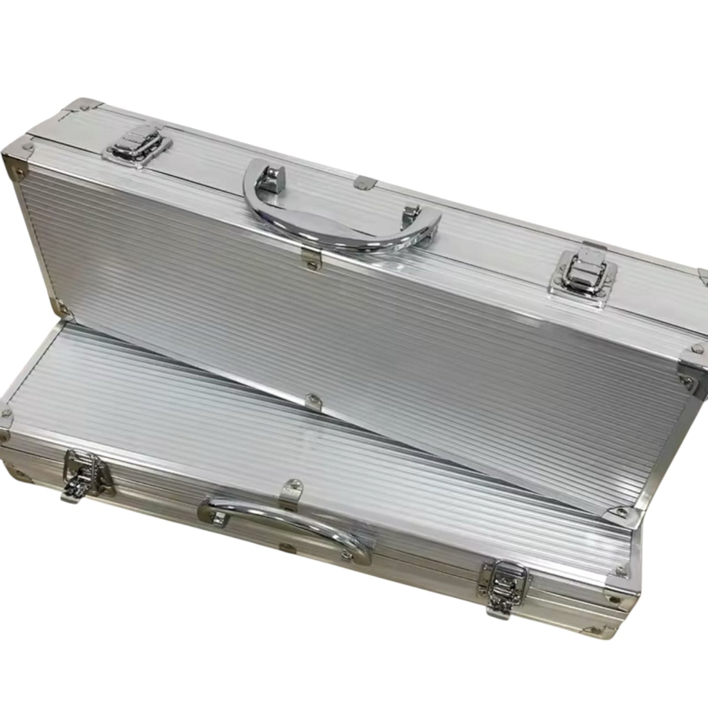 Set Parrillero Asado 18 Pcs Kit Accesorios Parrilla Barbacoa Aluminio