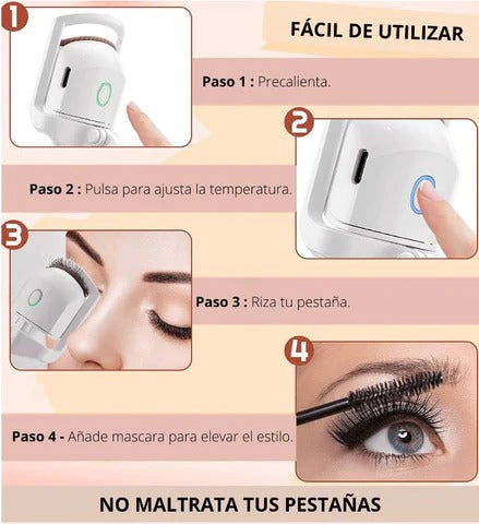 Rizador De Pestañas Eléctrico con Calefacción