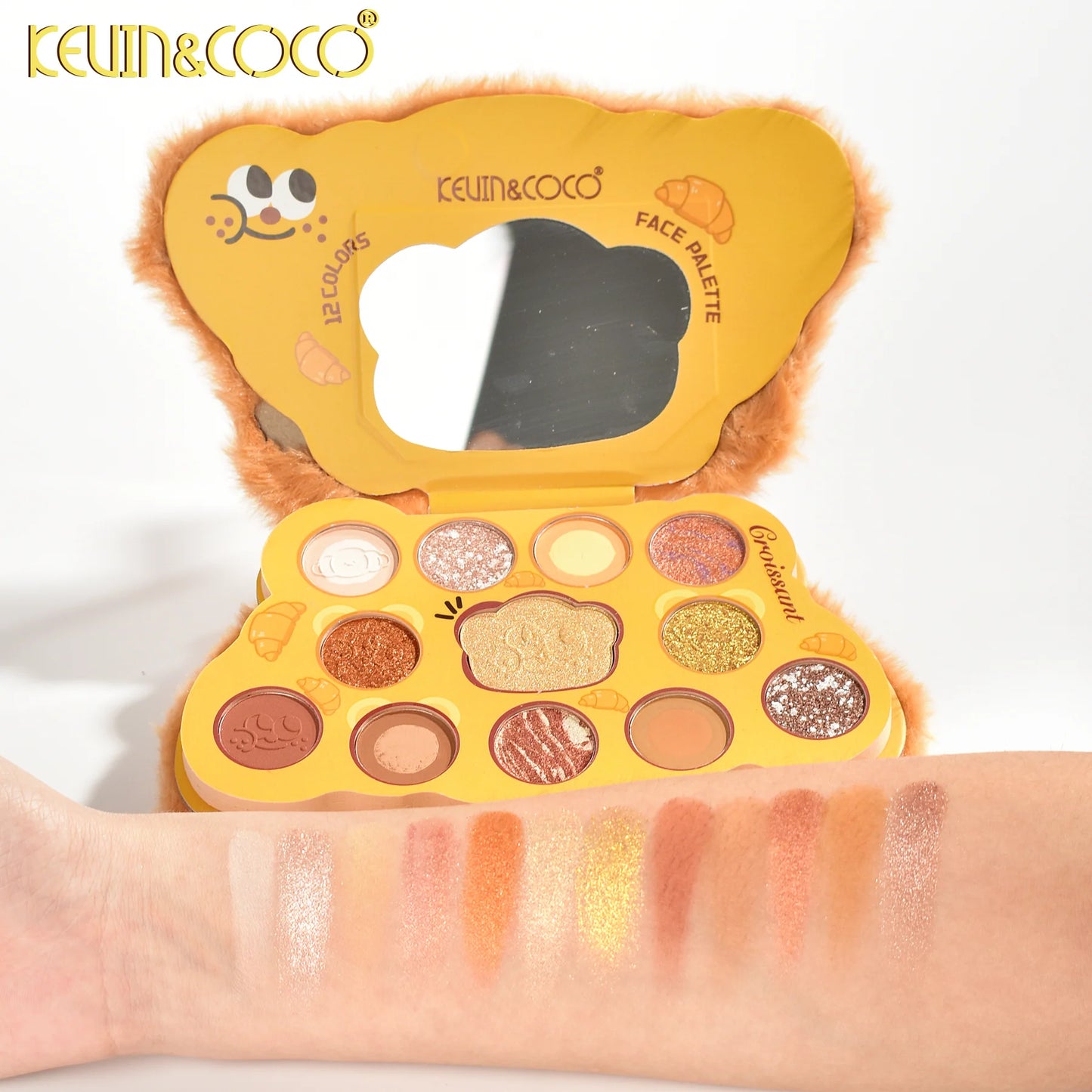 Paleta De Sombras De Felpa Peluche Muñecas Croissant