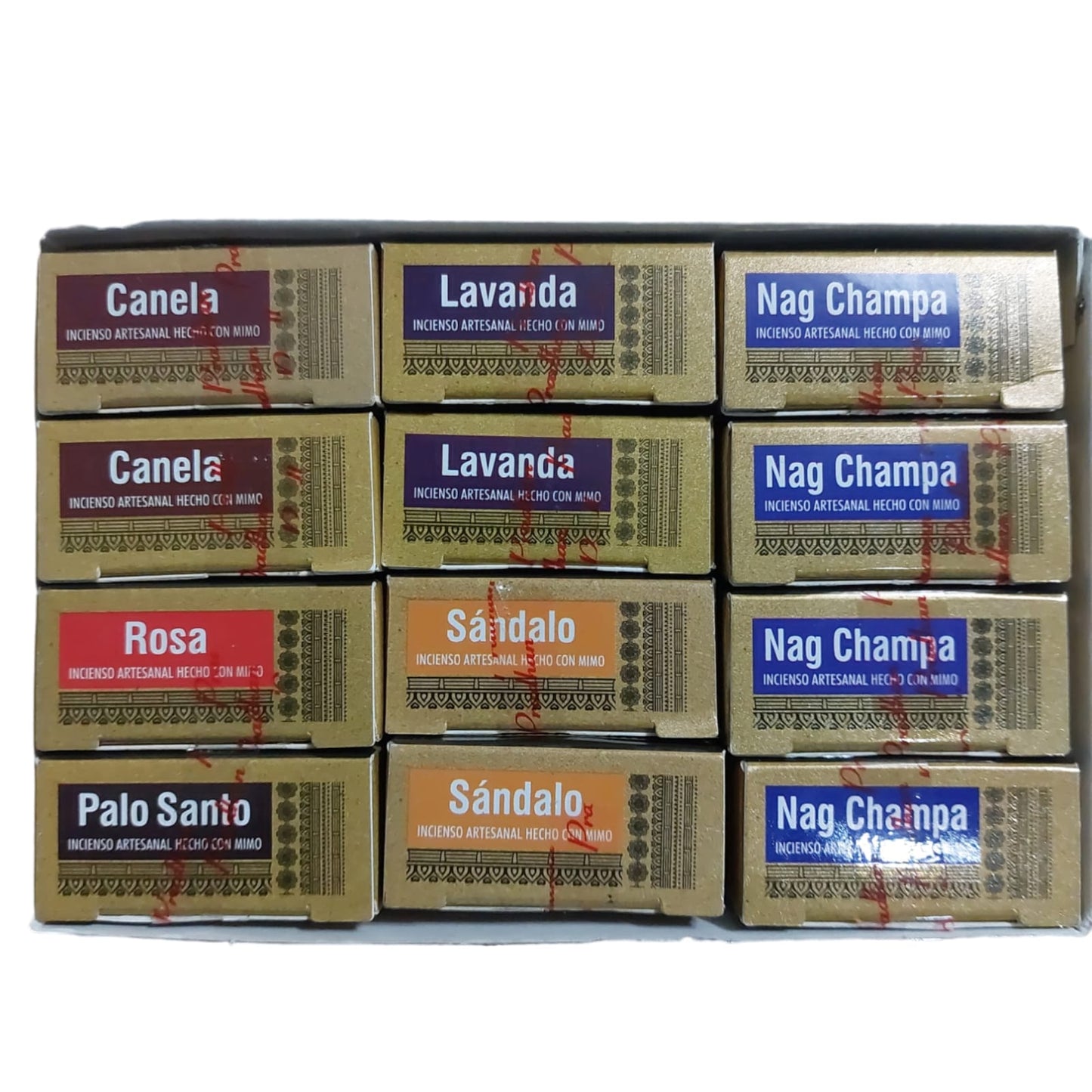 Incienso Naturales Caja De 12 Cajitas 84 Varillas Aromas