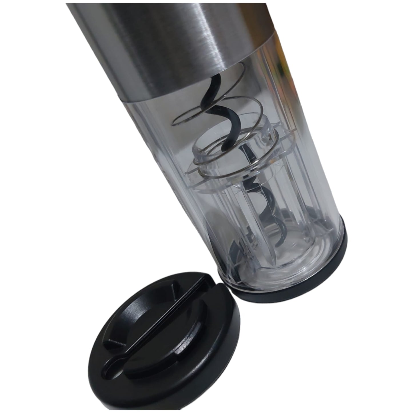 Descorchador de Vino Cromado Transparente