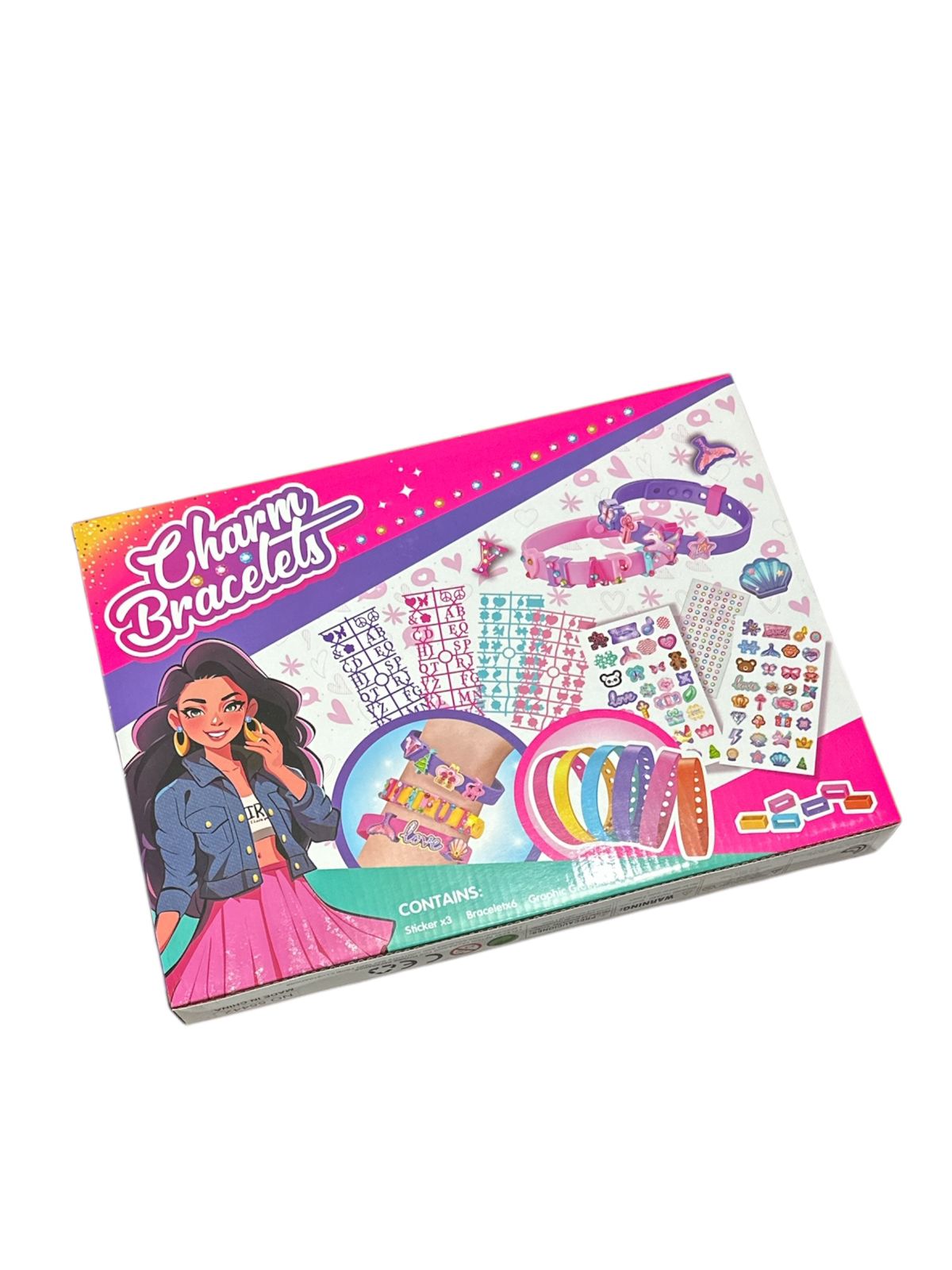 Set Diseño de Pulseras Para Niñas Colorido Stickers
