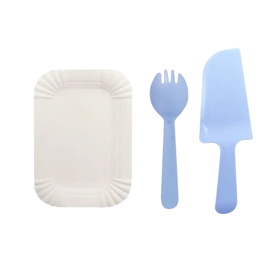 Juego De Platos Y Cubiertos De Cumpleaños 13pcs