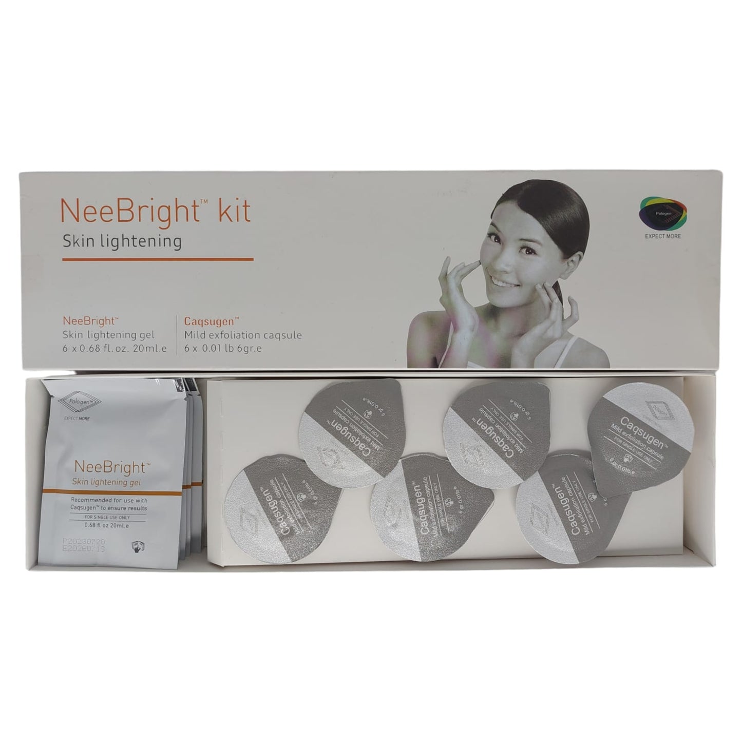 Kit Capsulas Aclarante Facial Para Maquina de Oxigeno "Skin Lightening"