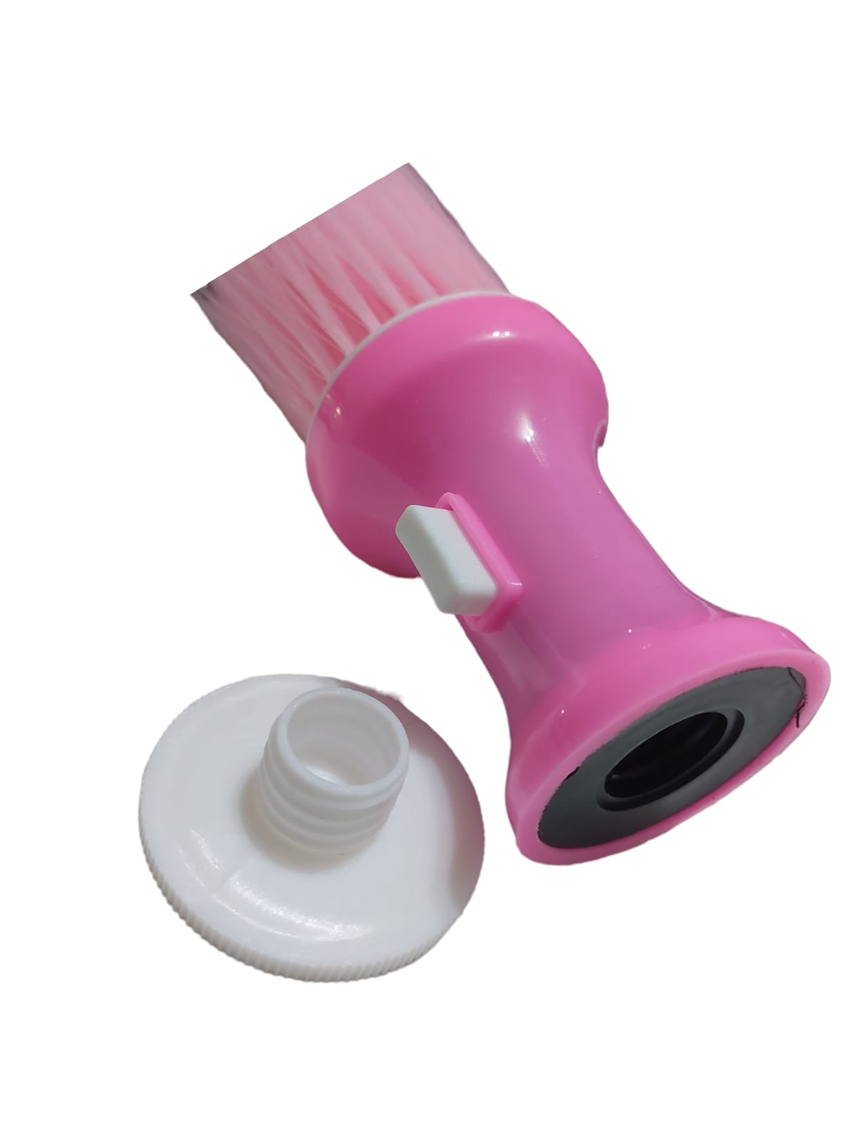 Bota Pelo Con Talquera Color Rosa Barberia y Peluqueria