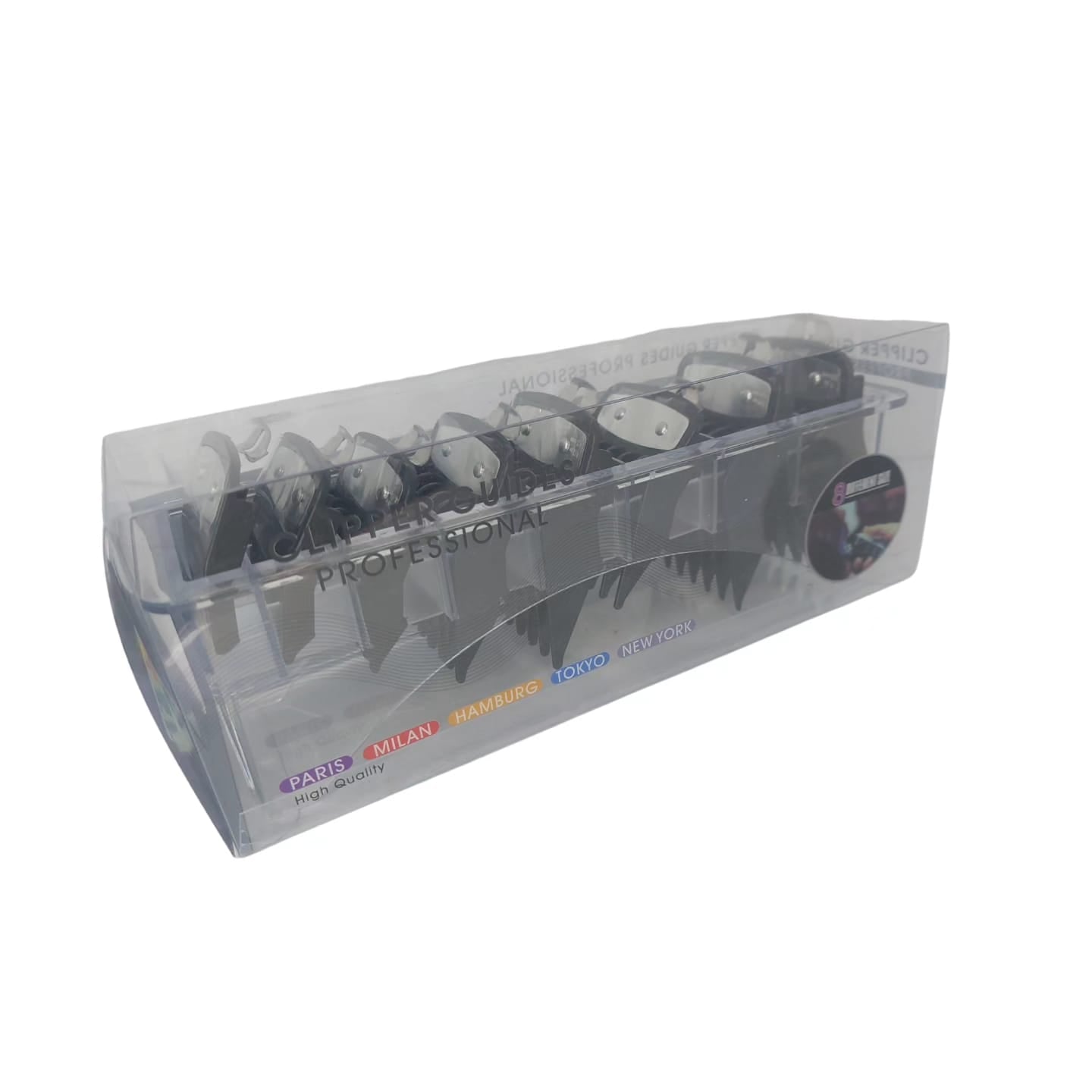 Peine Guía De Corte De 8 Piezas Con Clip De Metal