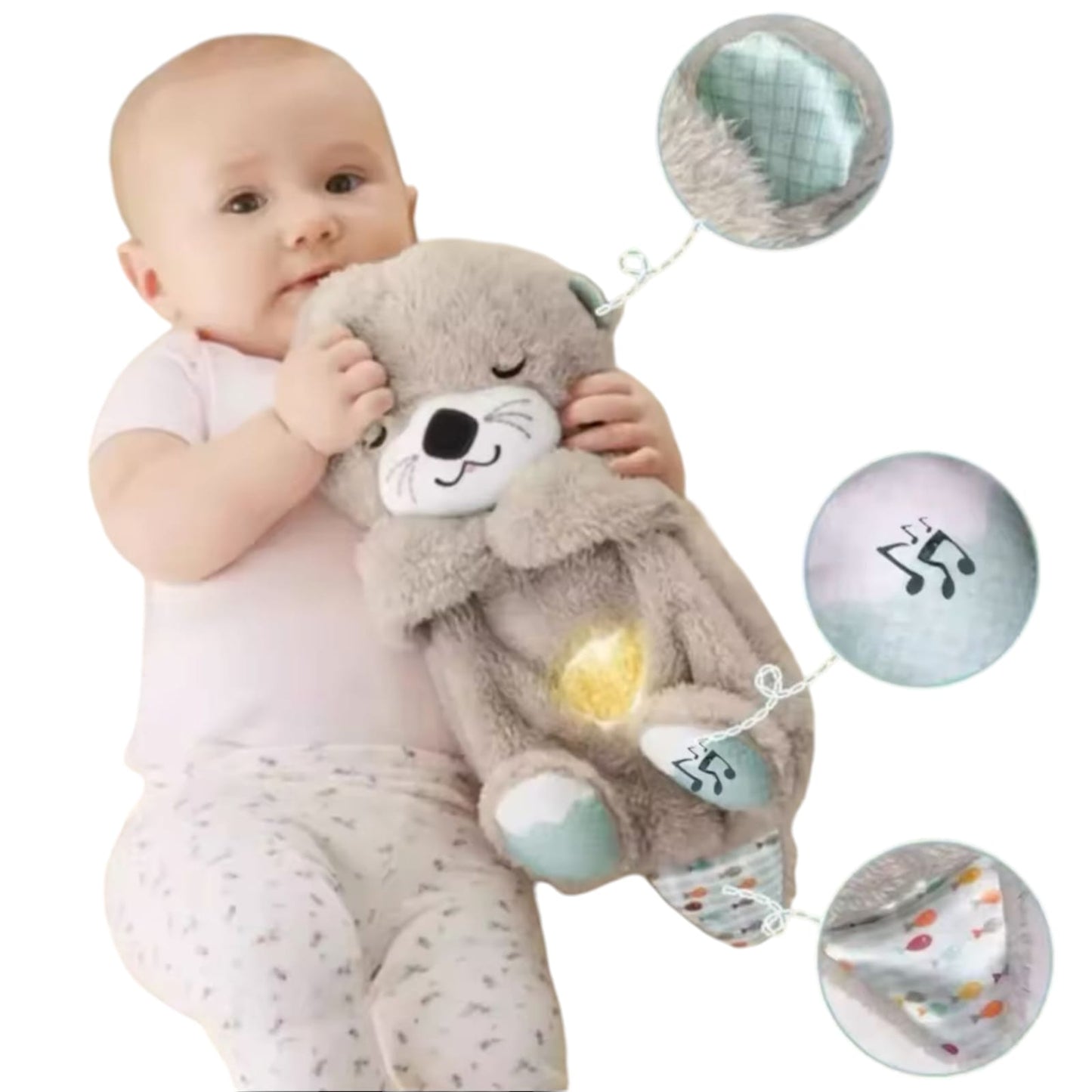 Peluche Nutria Compañero De Bebes Para Dormir