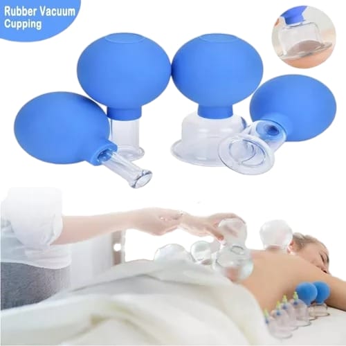 Ventosas Masajeador Facial Anticelulítico De Silicona 4PIEZAS