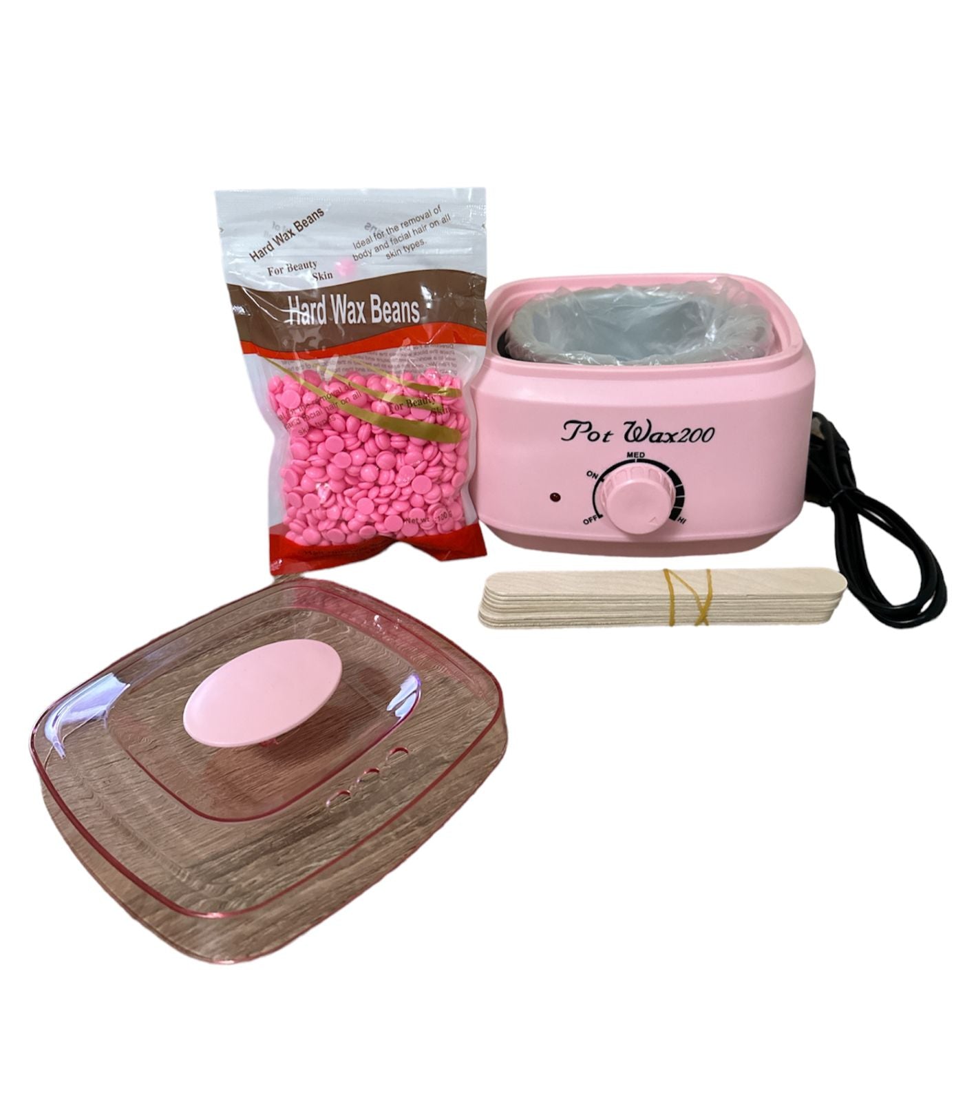 Olla Calentador De Cera Pro Max 200 De 500 gr + CERA+ PALETAS