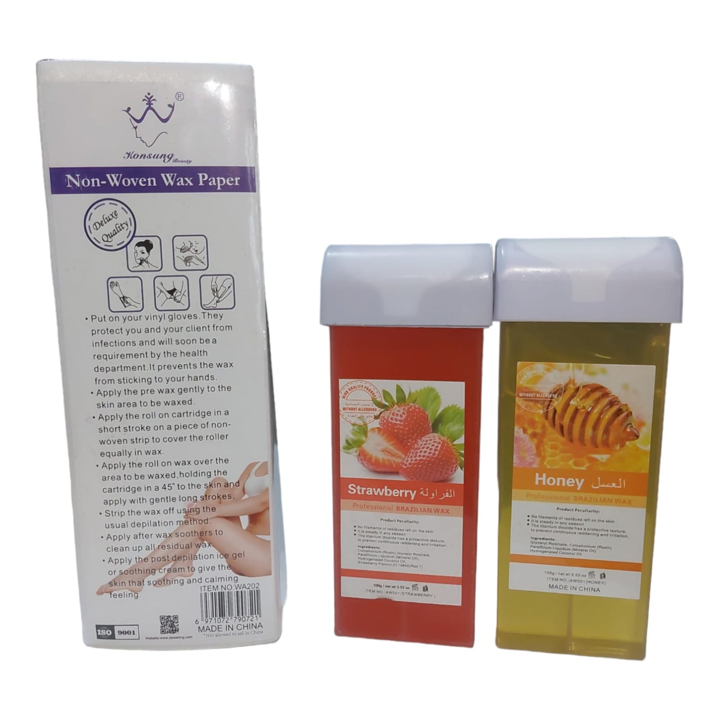 Pack Maquina Roll-on + 2 Barras de Cera + 100 Bandas