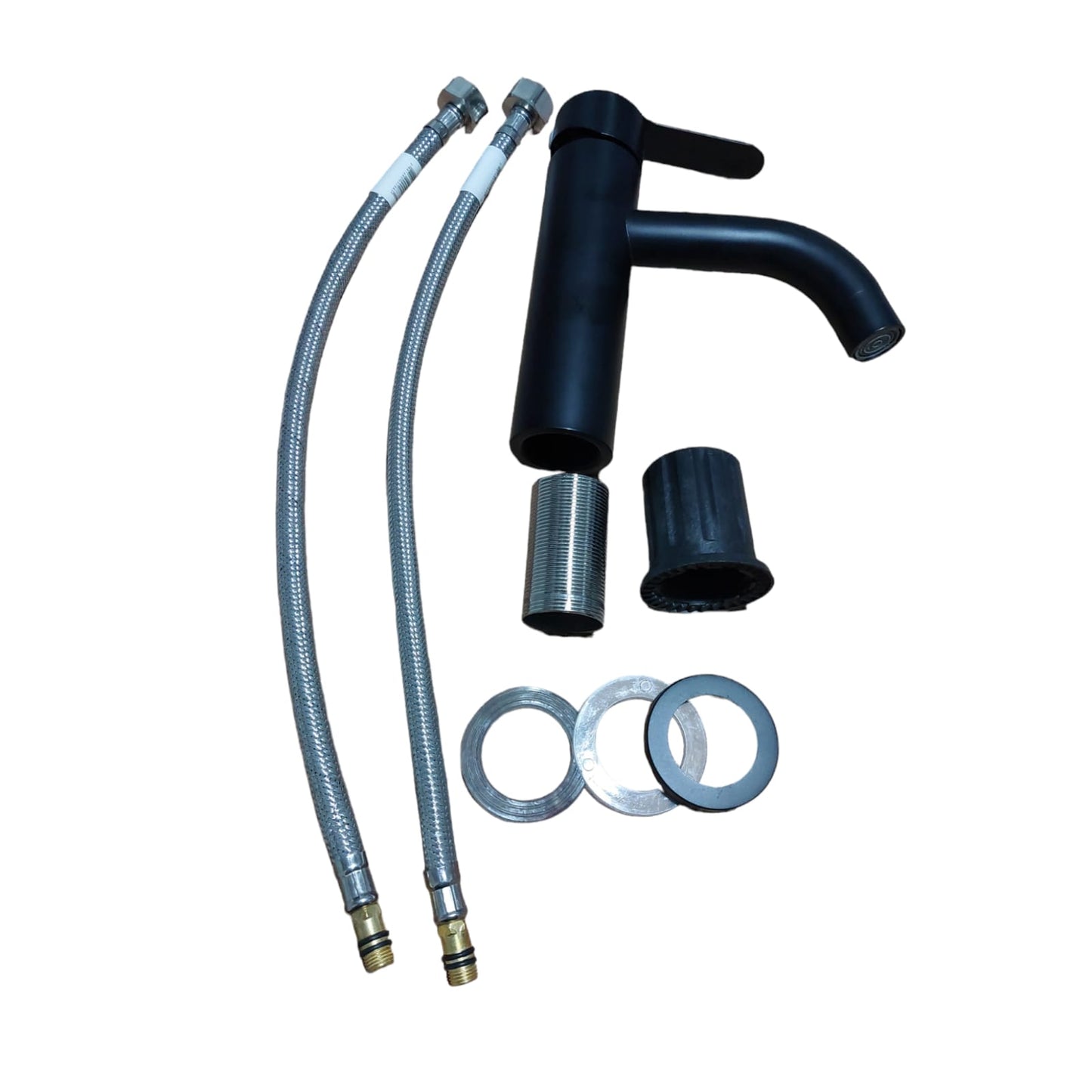 Llave Monomando Lavatorio Negro Mate