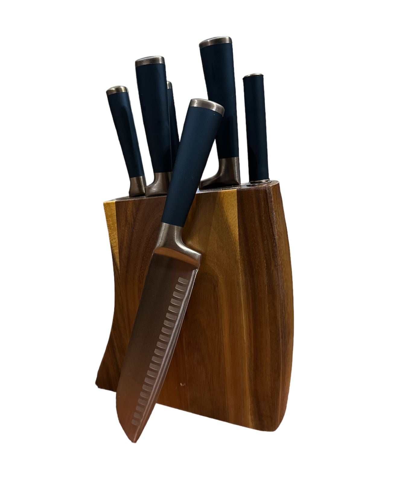 Set Cuchillos de Acero Inoxidable Bañado en Cobre