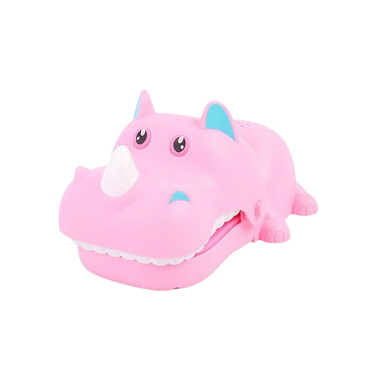 Juguete Rinoceronte Dentista Clásico Muerde Dedo A PILAS