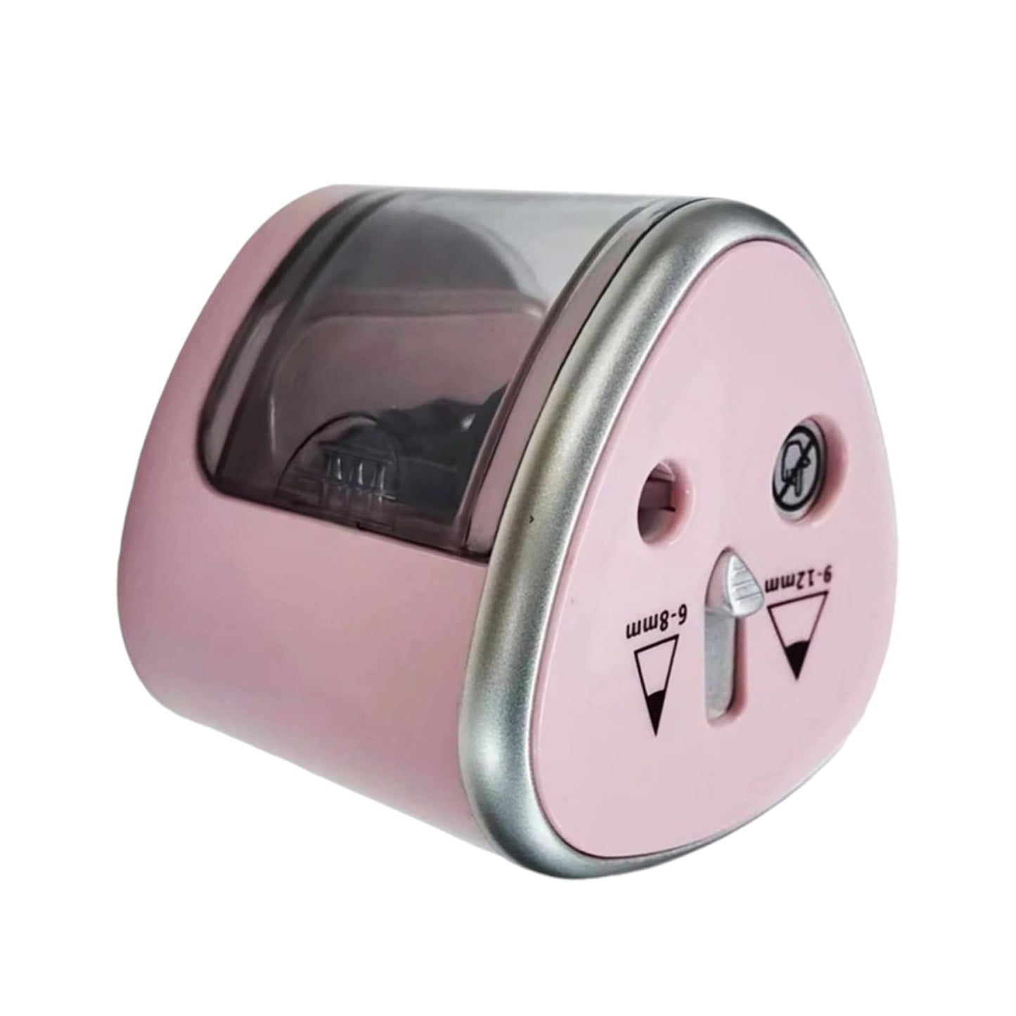 Sacapuntas Eléctrico De Doble Batería Para Lápices ROSA