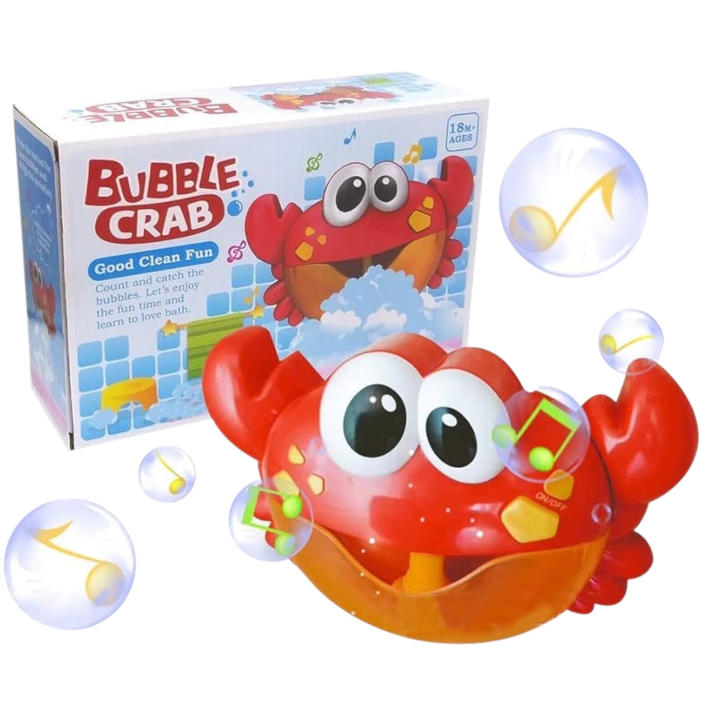 Cangrejo de Burbujas Para Tina Baño de Niños