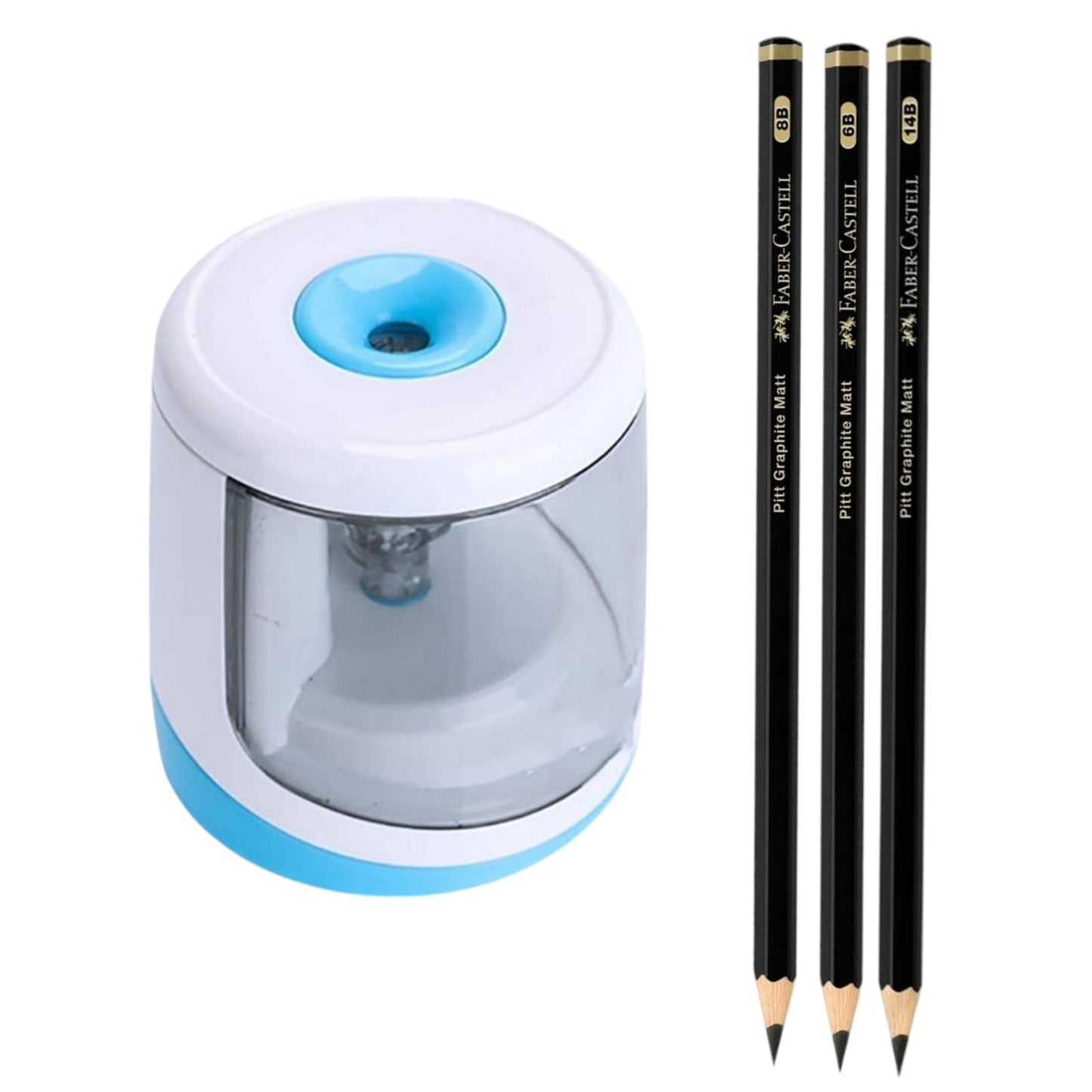 Sacapuntas Automático Eléctrico Pilas Hogar Oficina Simple 1 AZUL