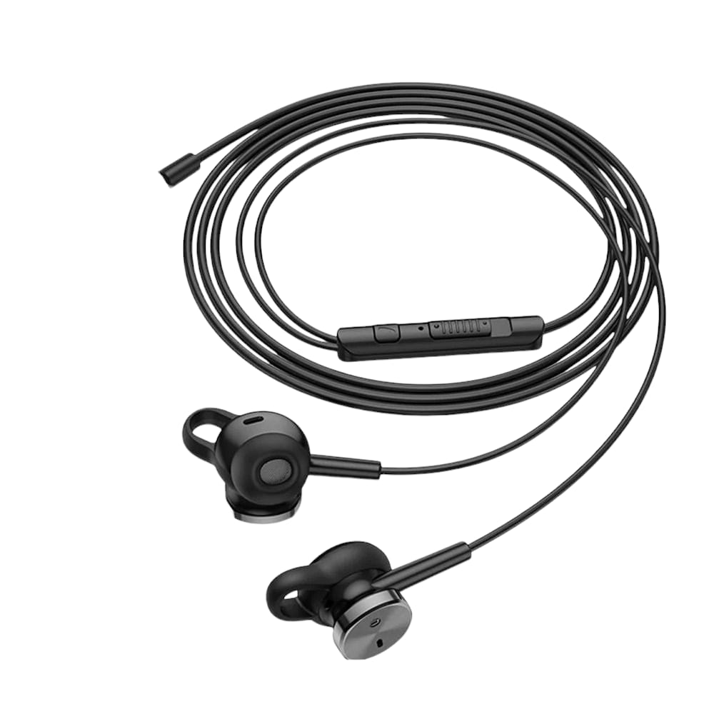 Audífonos tipo C de gomas Negro