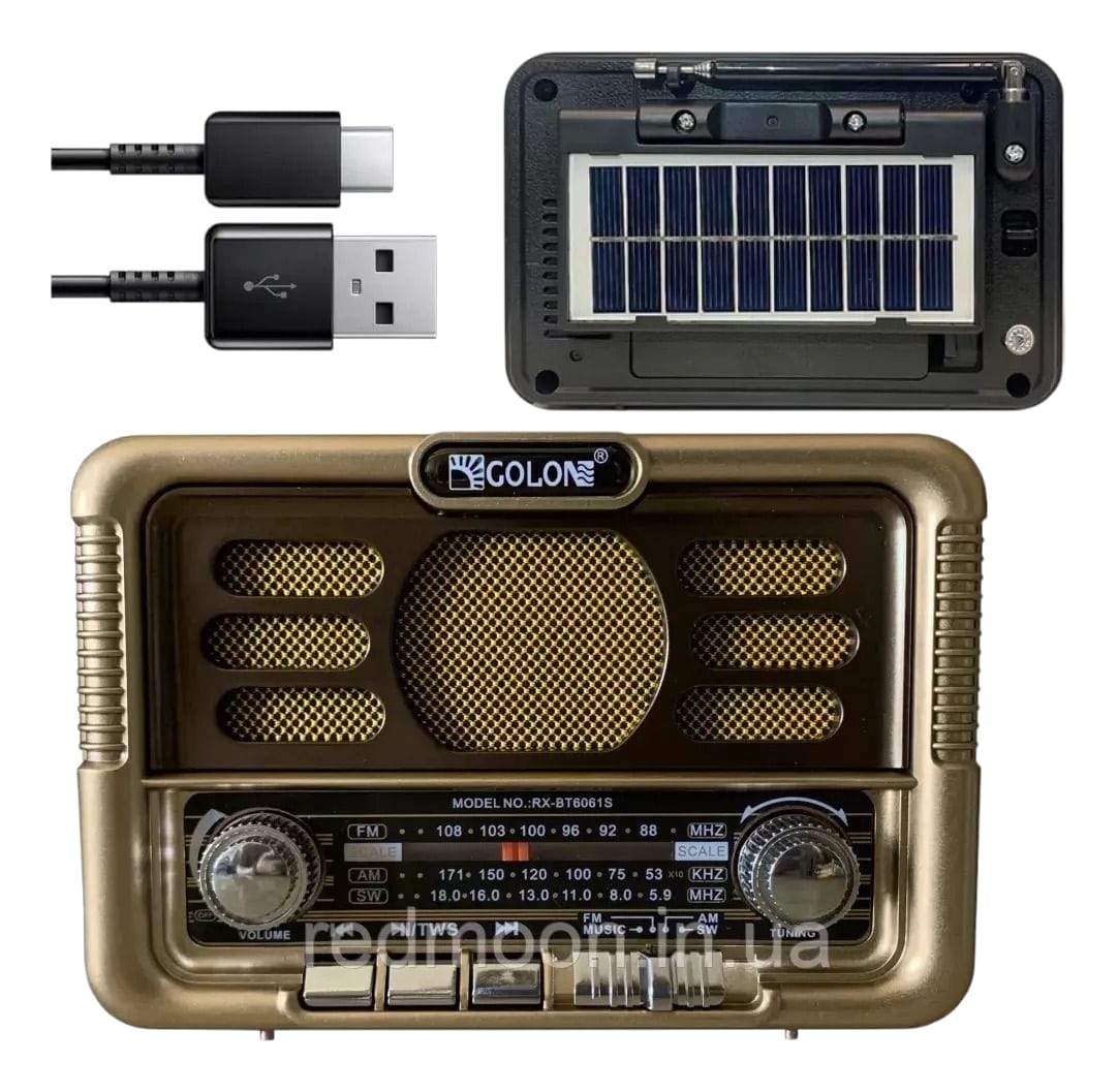 Radio Solar Con Batería Incorporada Bluetooth