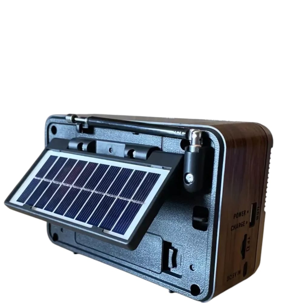 Radio Solar Con Batería Incorporada Bluetooth