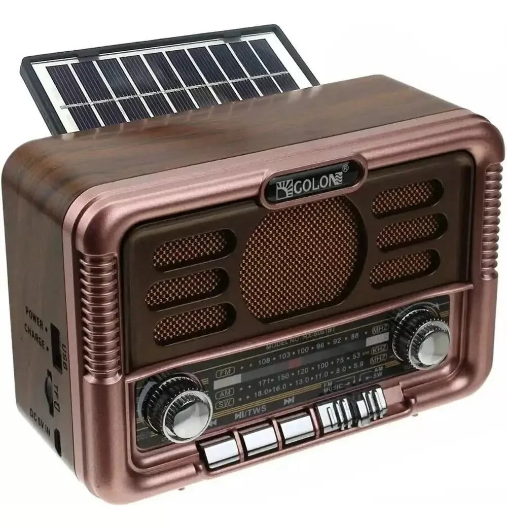 Radio Solar Con Batería Incorporada Bluetooth