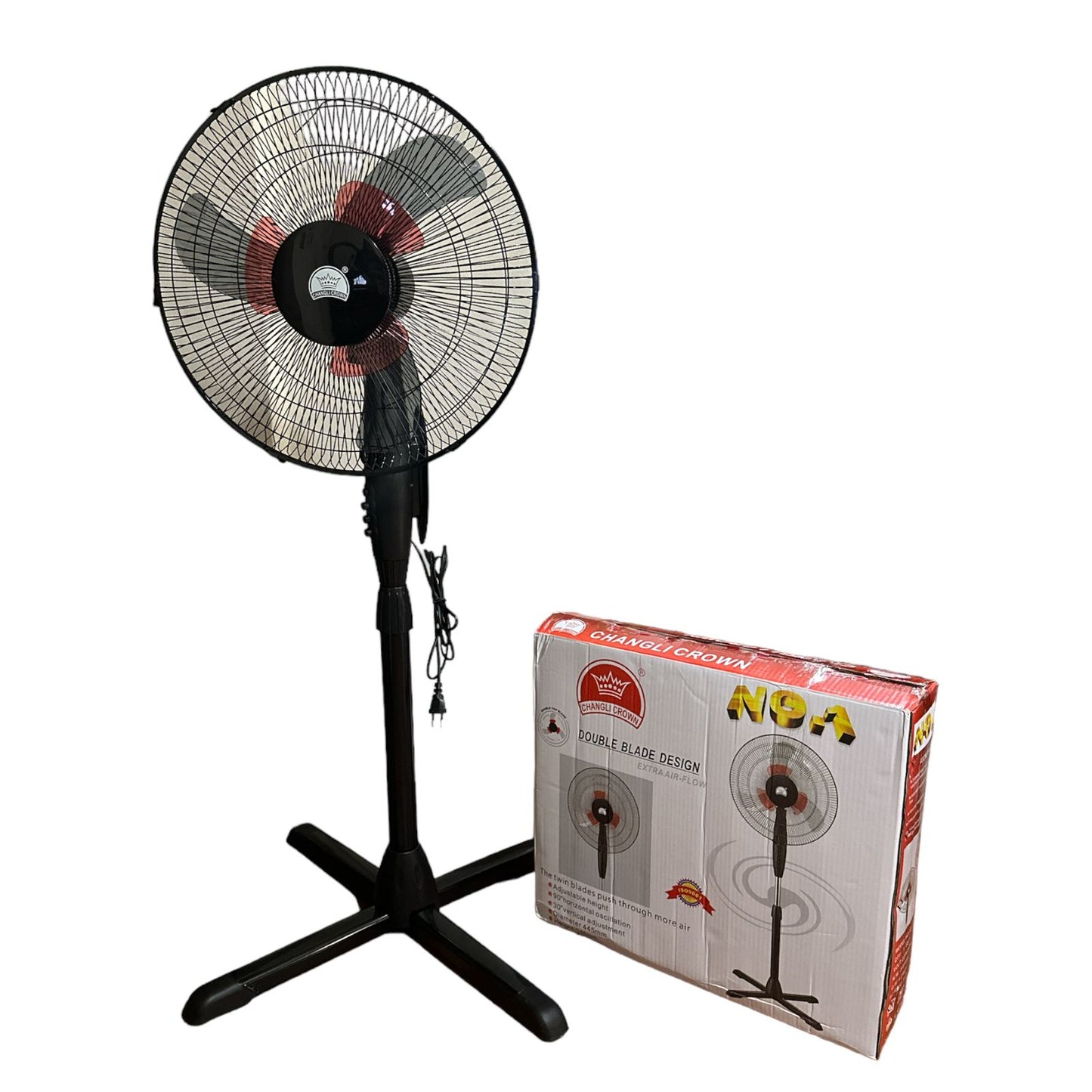 Ventilador Ajustable Changli Crown Con Pedestal 2 Aspas 16