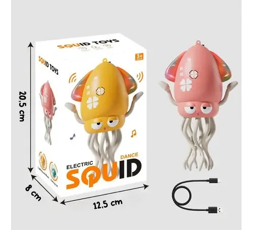 Pulpo Calamar Bailarín Musical Recargable Para Niños