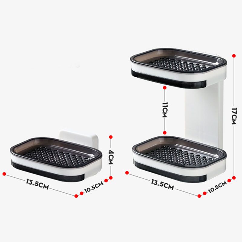 Estante Doble Para Jabón De Baño Diseño Hogar