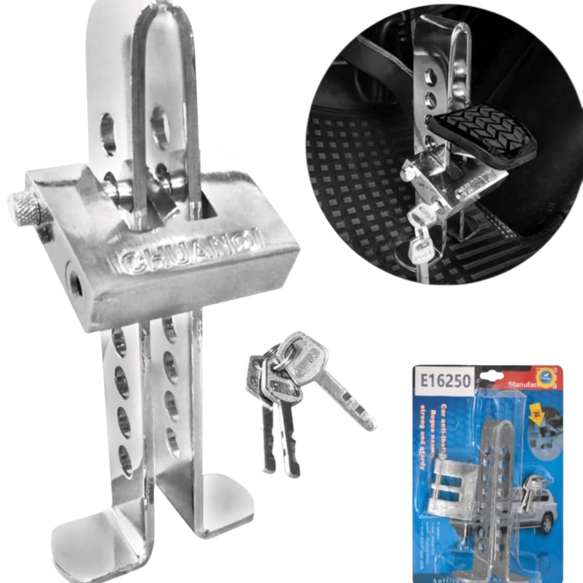 Traba Pedal - Candado - Llaves Seguridad