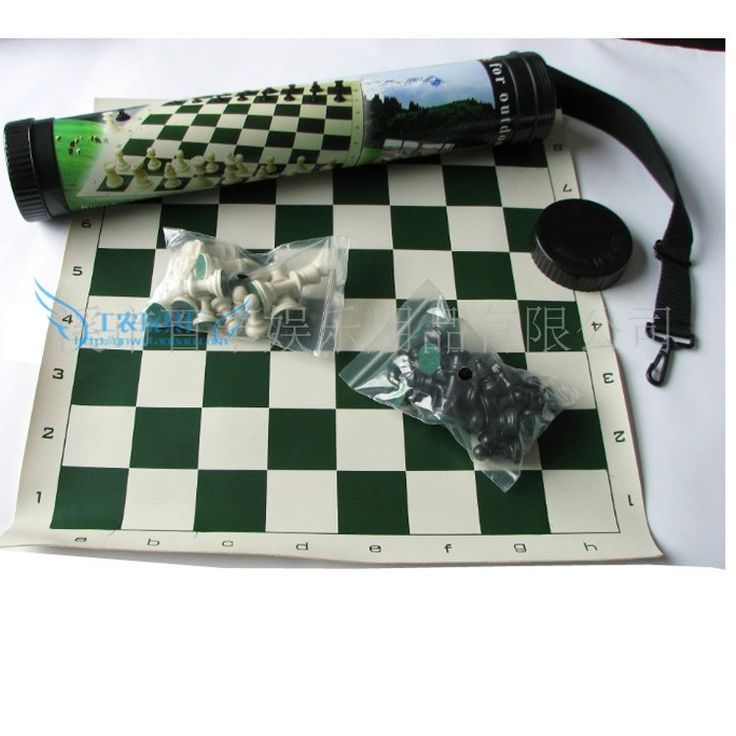 Tablero De Ajedrez Enrollable De 45cm X 45cm