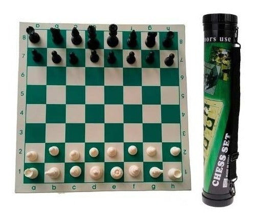 Tablero De Ajedrez Enrollable De 45cm X 45cm