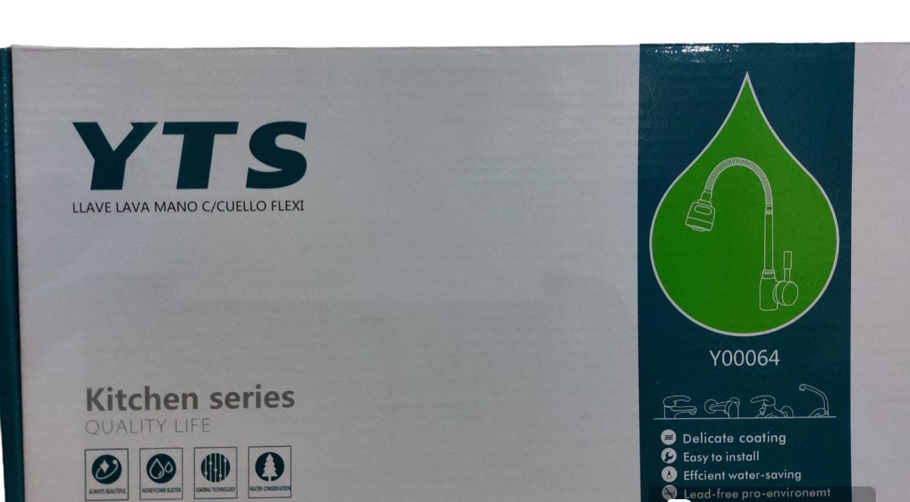 Llave Monomando Con Cuello Flexible Acero Inoxidable YTS