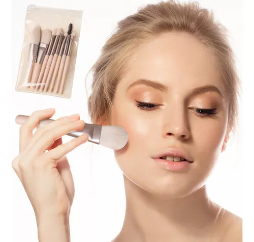 Mini Brochas de Maquillaje juego de 8 piezas Portátil