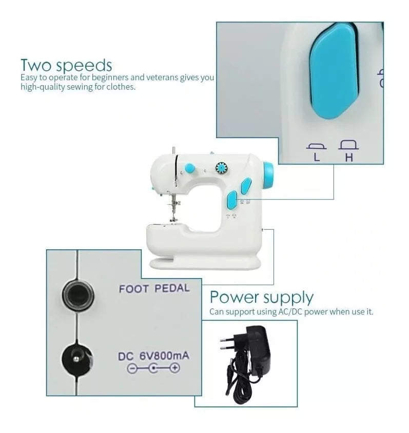 Maquina de Coser Portátil Eléctrica