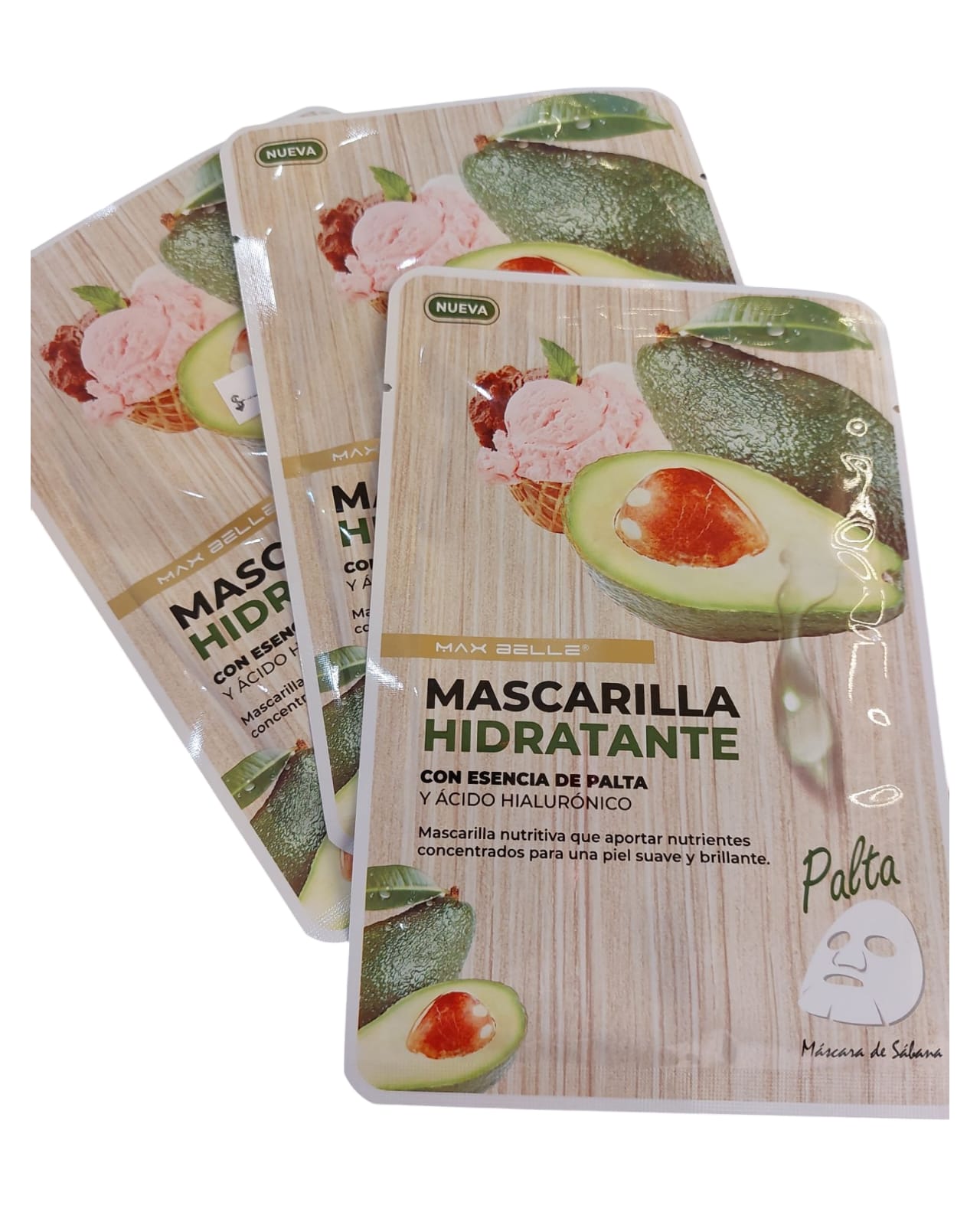 Mascarilla Facial Reparación Elasticidad Aclarante Pack de 10 Unidades