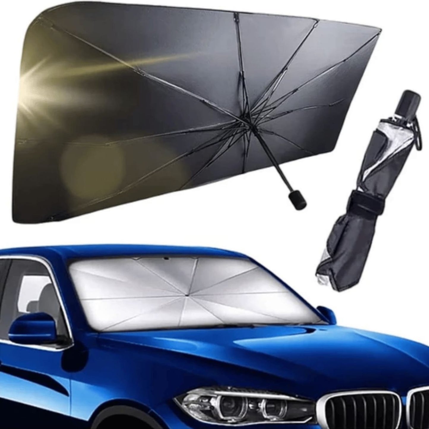 Quitasol Parasol De Auto Tipo Sombrilla Cubre Sol 80x145