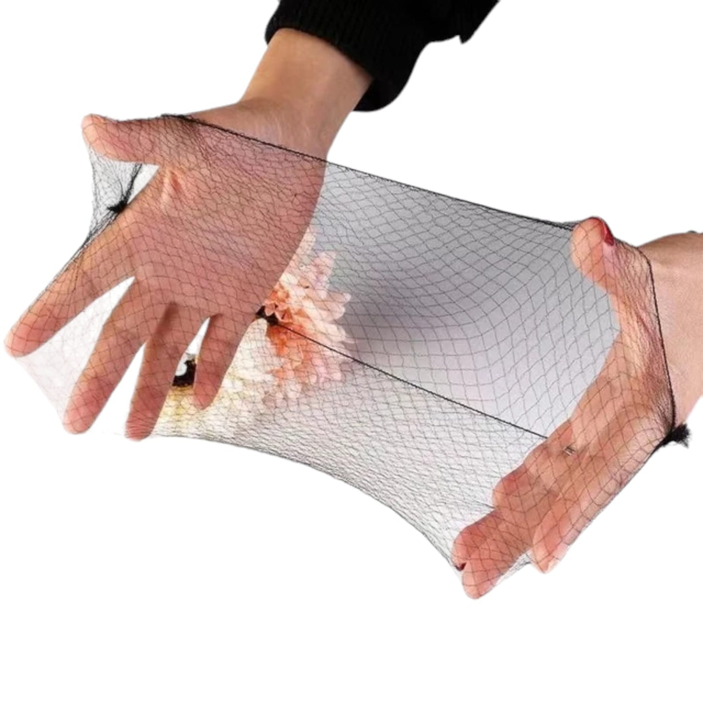 Malla Red Para El Cabello 100 Unid Color Cafe