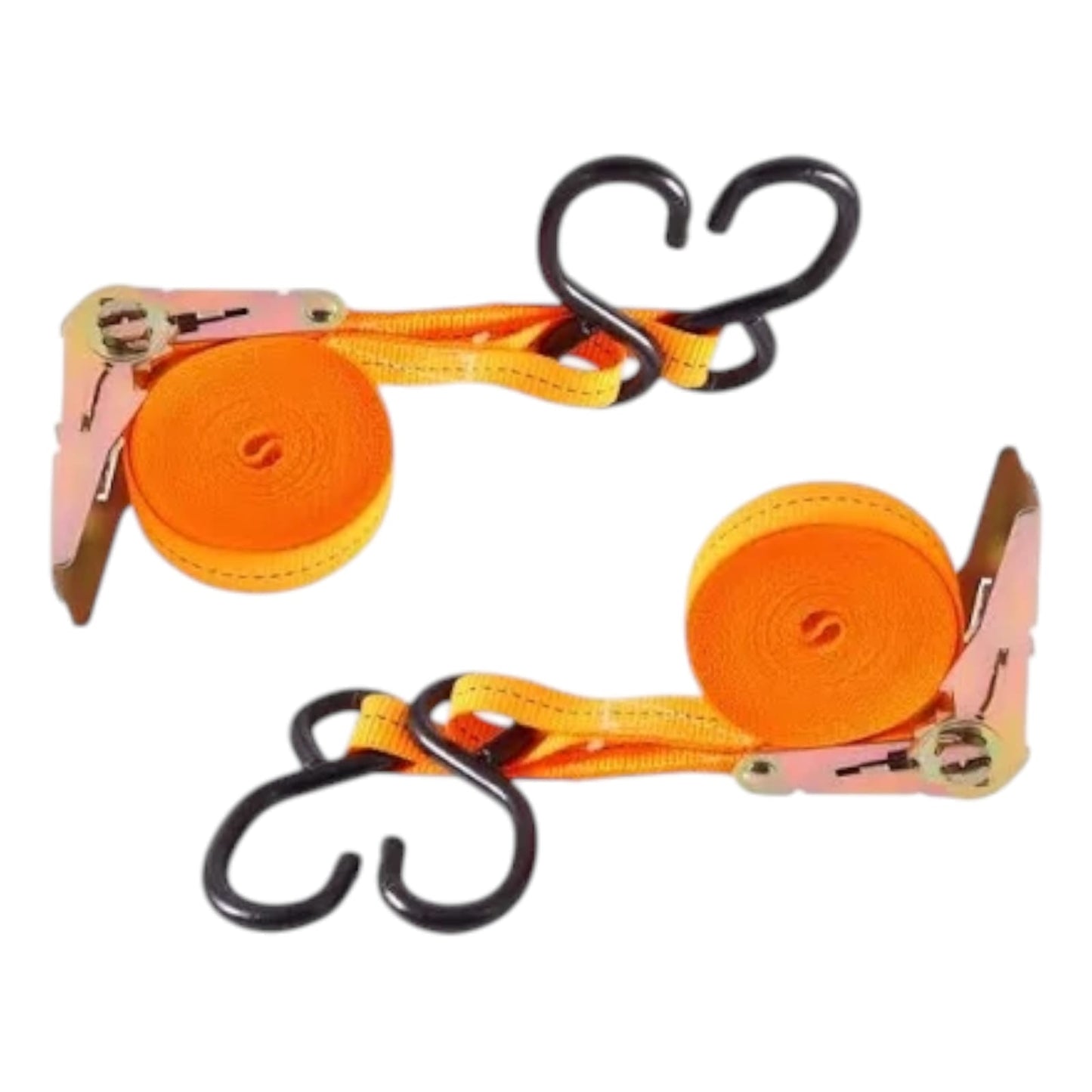 Juego 2 Eslingas Cinta De Amarre Con Ratchet 1puLG X 15ft