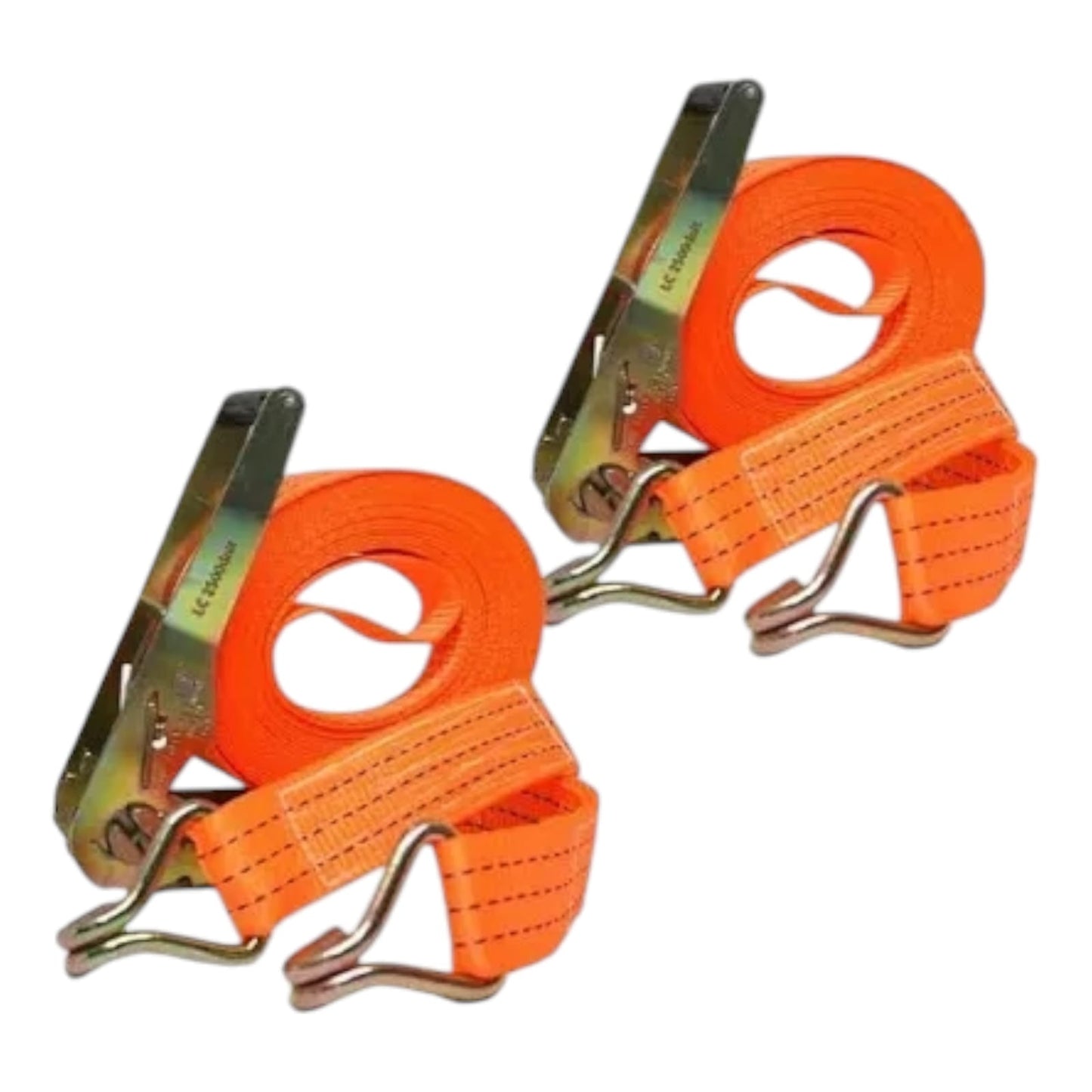 Juego 2 Eslingas Cinta De Amarre Con Ratchet 1puLG X 15ft