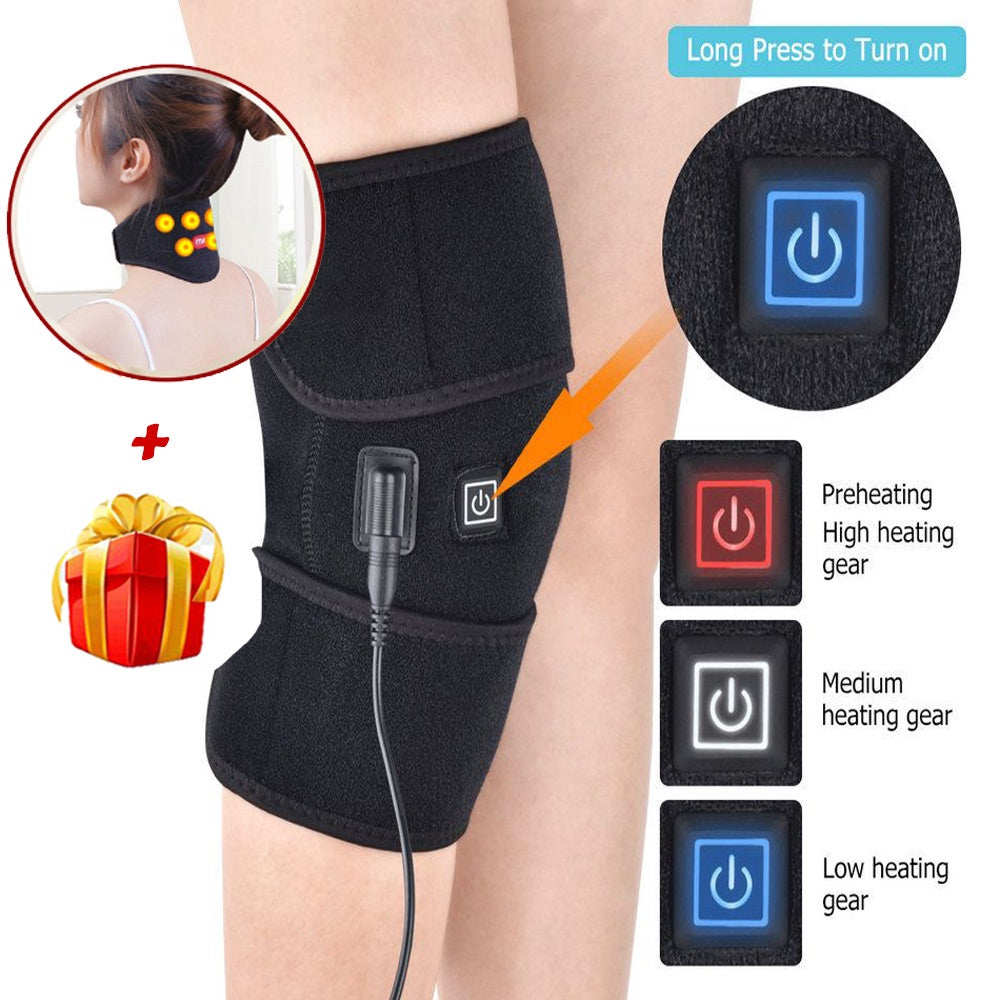 Rodillera Con Almohadilla Térmica Recargable Inalámbrica