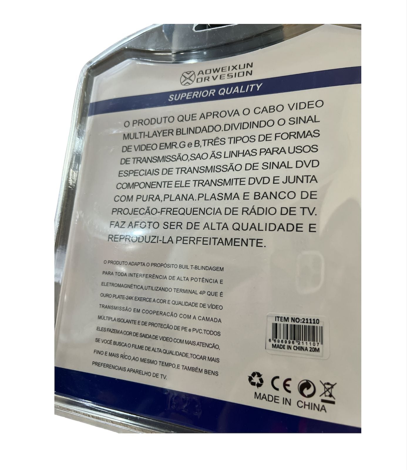 Cable de red LAN RJ45 Cat 5E 20M