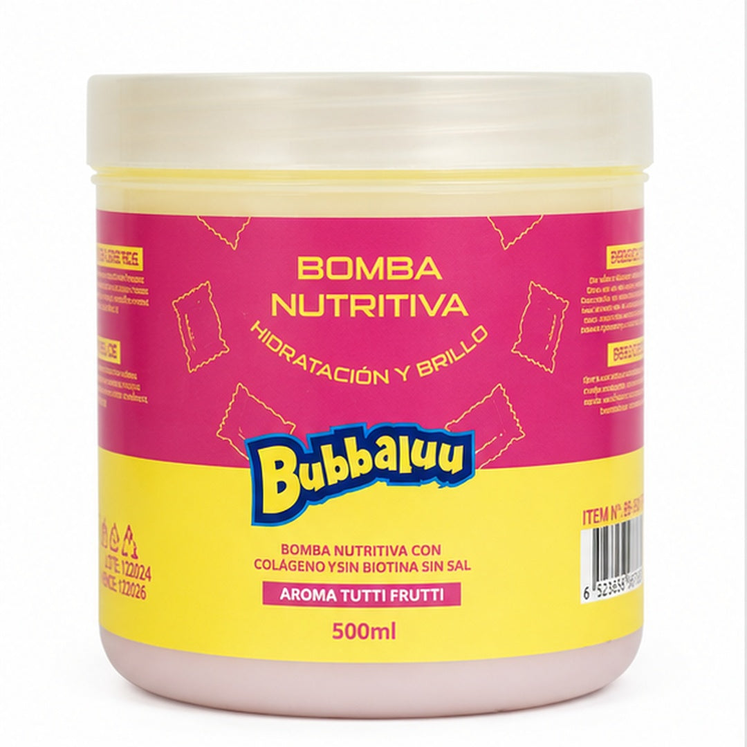 Bomba Nutritiva Bubbaluu  Cuidado del Cabello 500ml