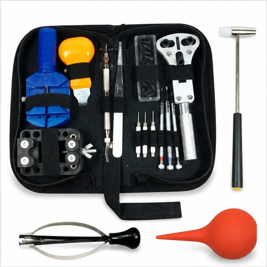 Kit Relojero Para Reparacion con Bombin y Estuche