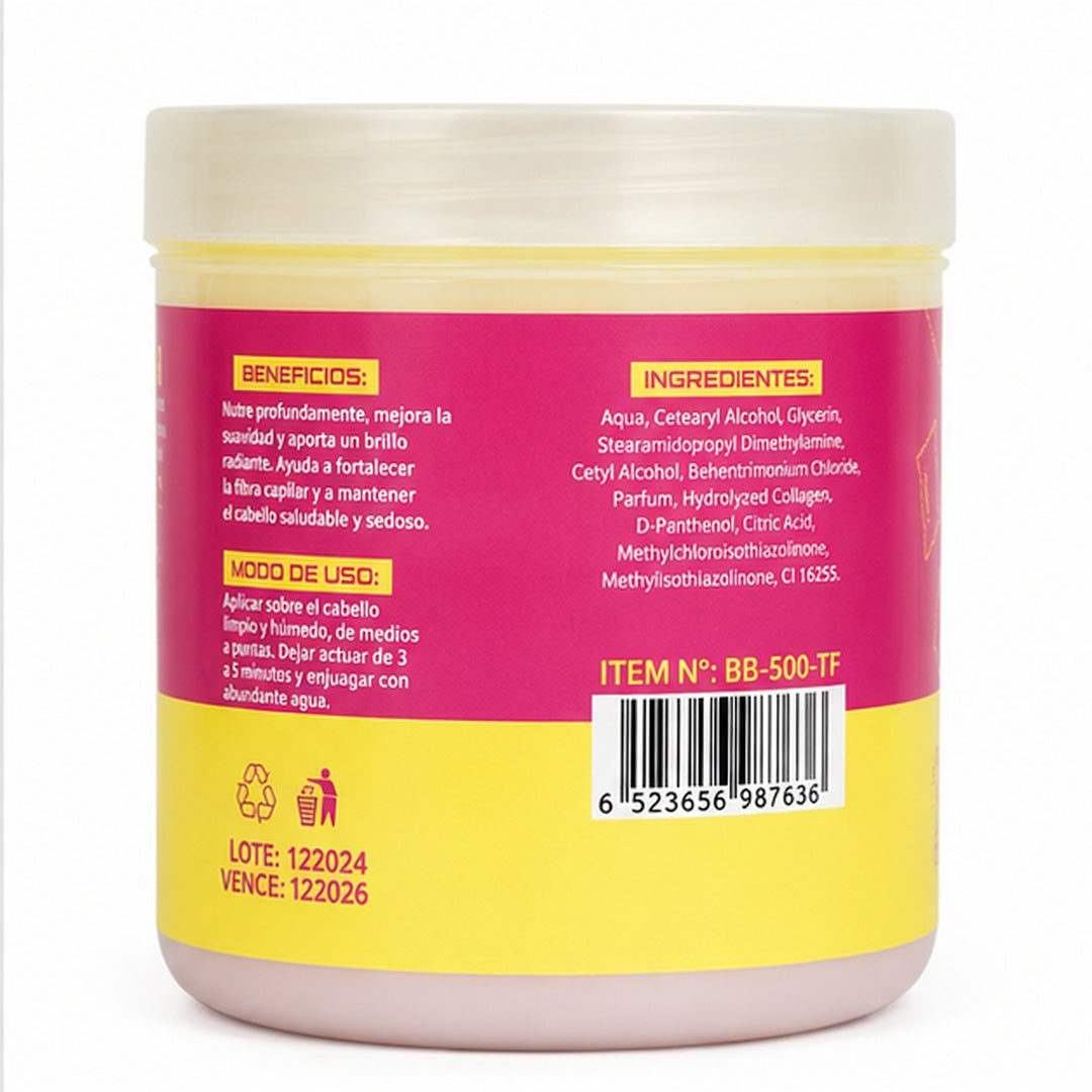 Bomba Nutritiva Bubbaluu  Cuidado del Cabello 500ml
