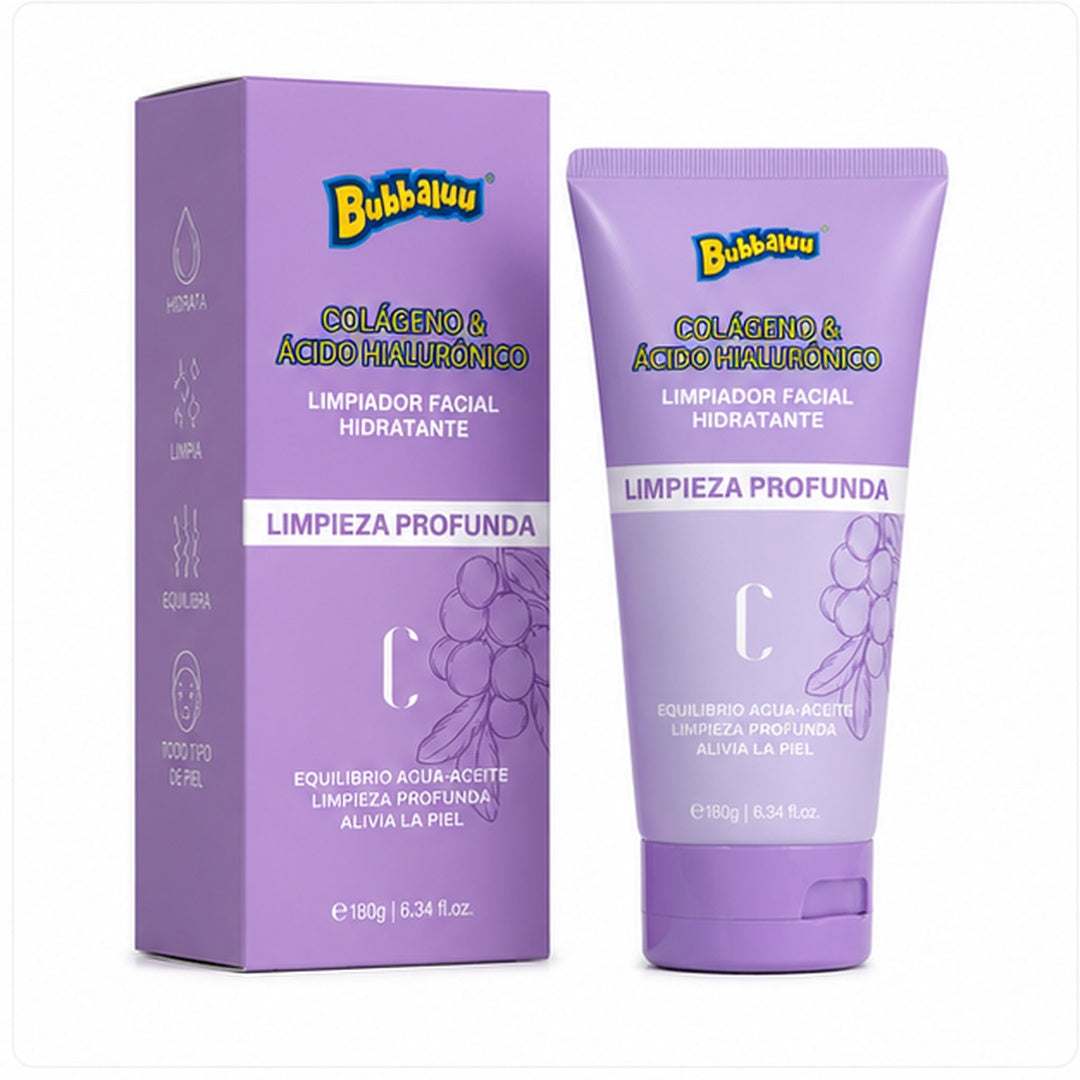 Limpiador Facial de Hidratacion Profunda Bubbaluu