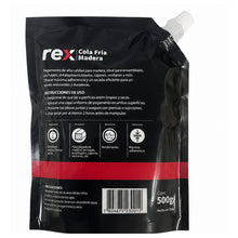 Cola Fria Rex de 500gr Pegamento Para Madera Blanco