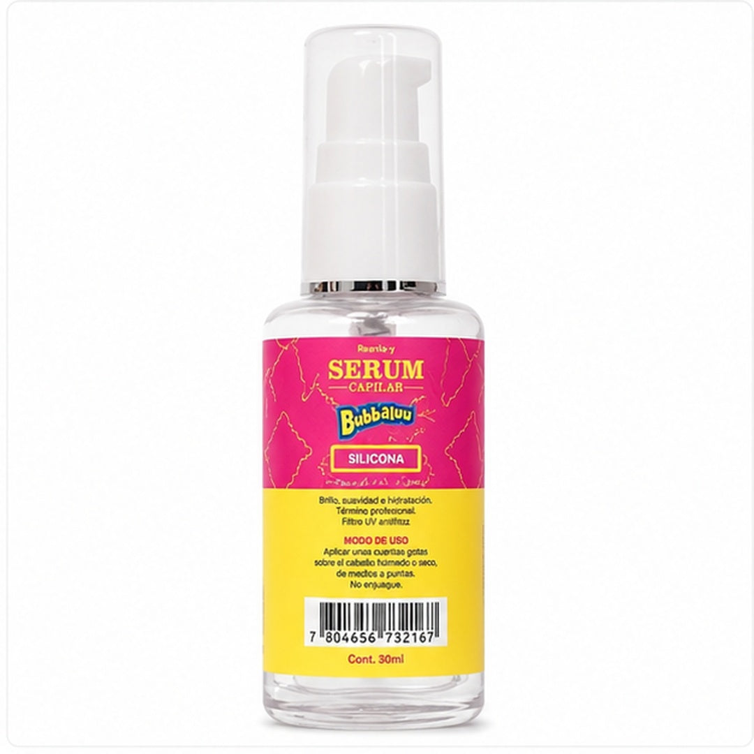 Sérum Capilar Silicona Para el Cabello Bubbaluu 30ml