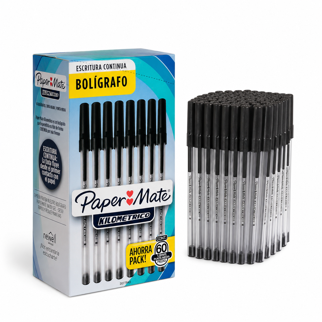 Boligrafo kilometrico Paper Mater 60 unidades tinta Negra - vista 3 del producto