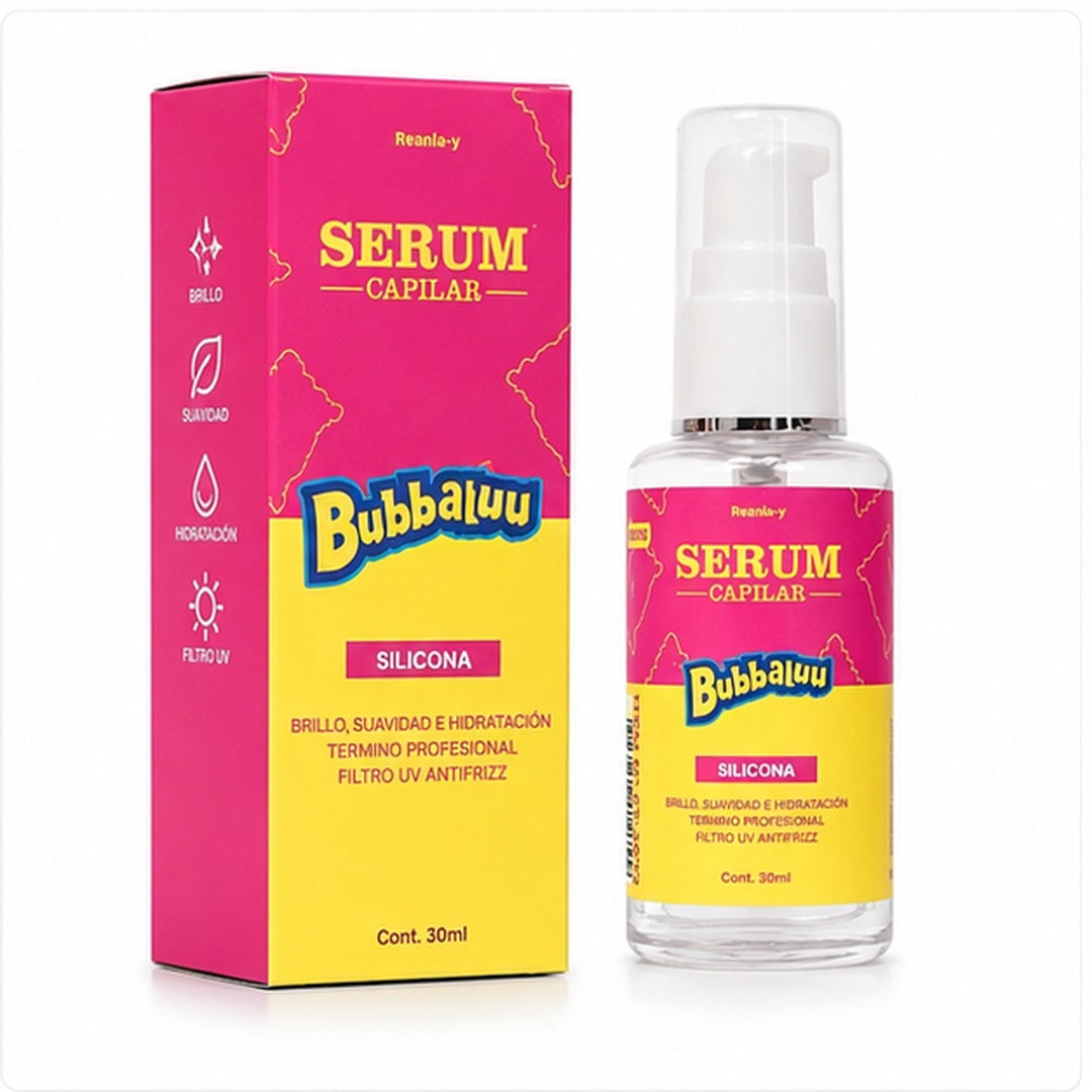 Sérum Capilar Silicona Para el Cabello Bubbaluu 30ml